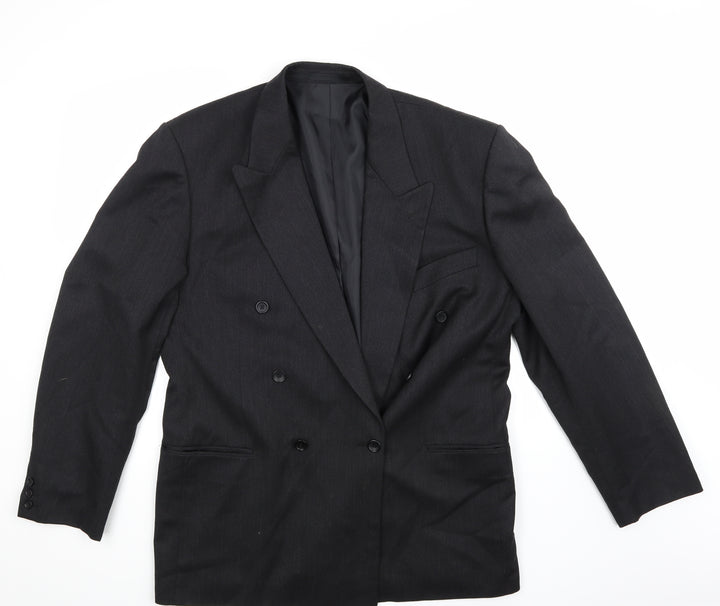C&A Mens Black Jacket Suit Jacket Size L