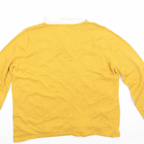 Bon Marche Womens Yellow   Jersey T-Shirt Size 16