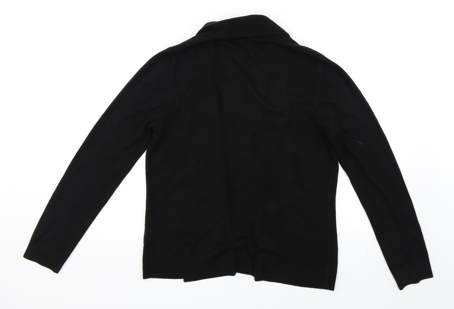 BHS Womens Black   Cape Jumper Size 14
