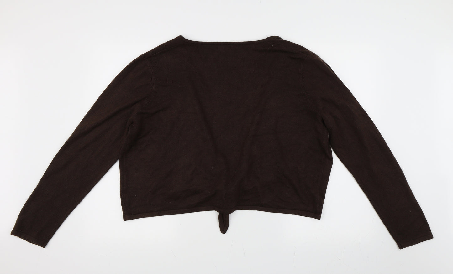 BM Collection Womens Brown   Cardigan Jumper Size XL