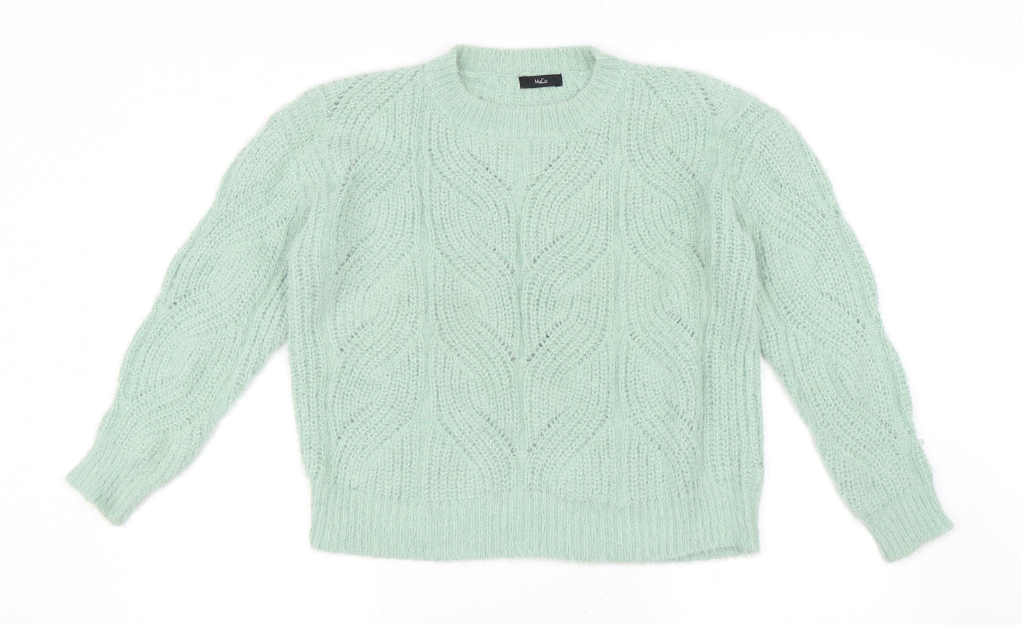 M&Co Womens Green   Pullover Jumper Size 10