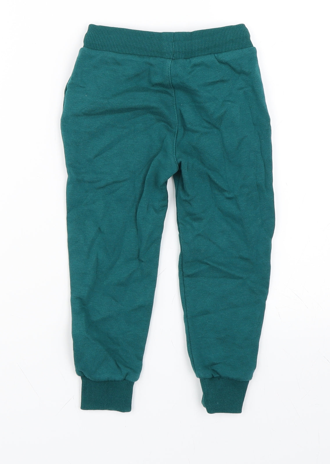 Marks and Spencer Boys Green   Jogger Trousers Size 2-3 Years