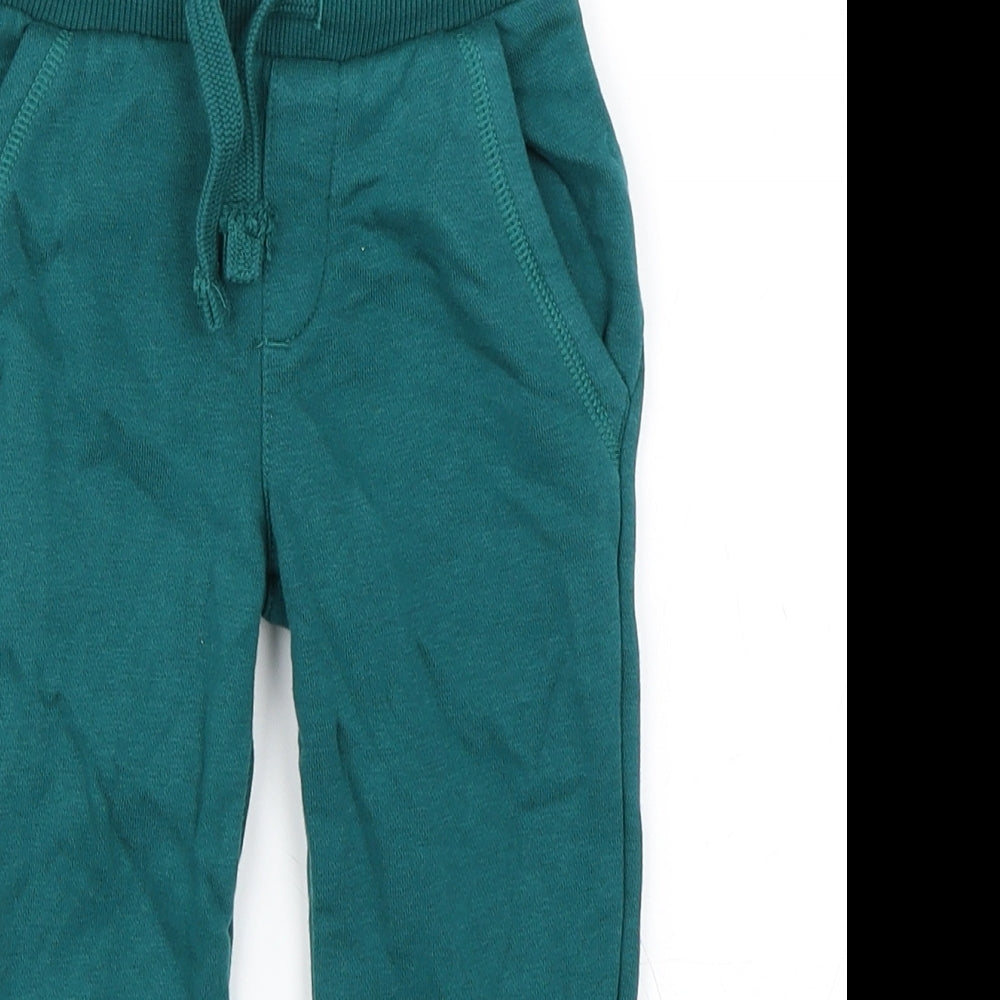 Marks and Spencer Boys Green   Jogger Trousers Size 2-3 Years