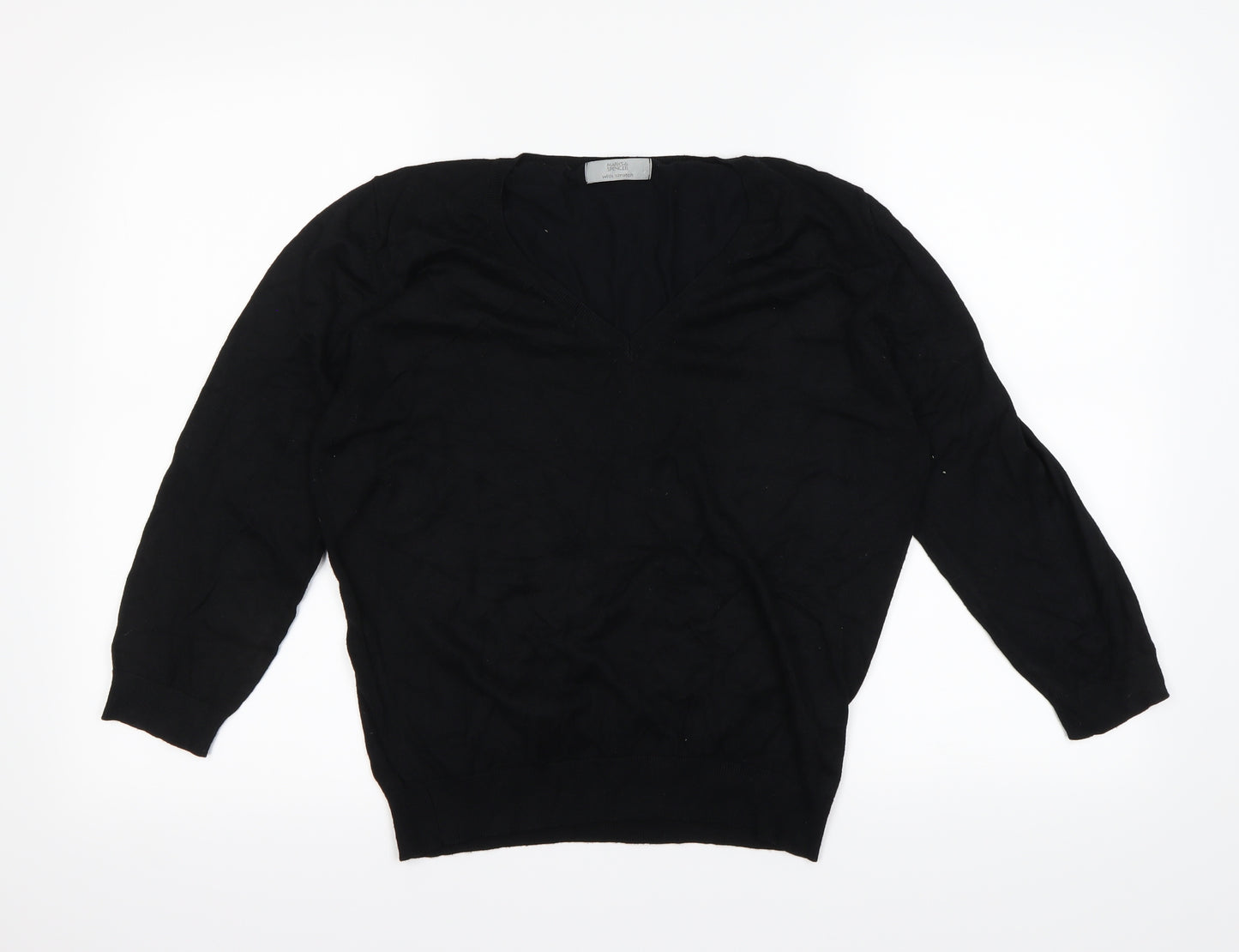 Marks and spencer  Womens Black   Pullover Sweatshirt Size 16
