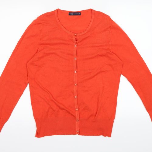 M&S  Womens Red   Cardigan Jumper Size 16