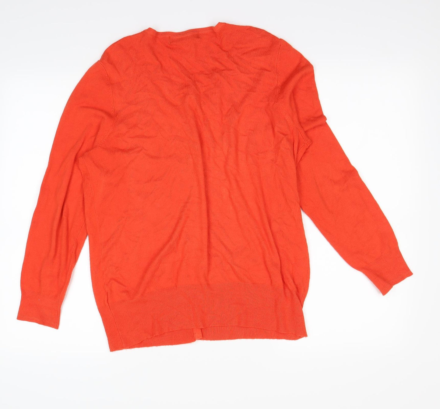 M&S  Womens Red   Cardigan Jumper Size 16