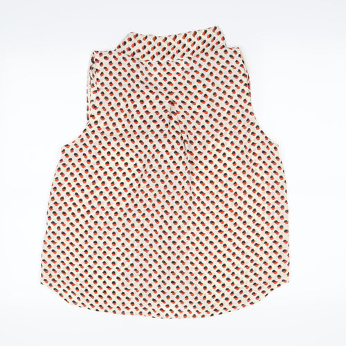 H&M  Womens Red Colourblock  Basic Blouse Size 6