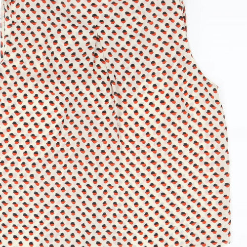 H&M  Womens Red Colourblock  Basic Blouse Size 6