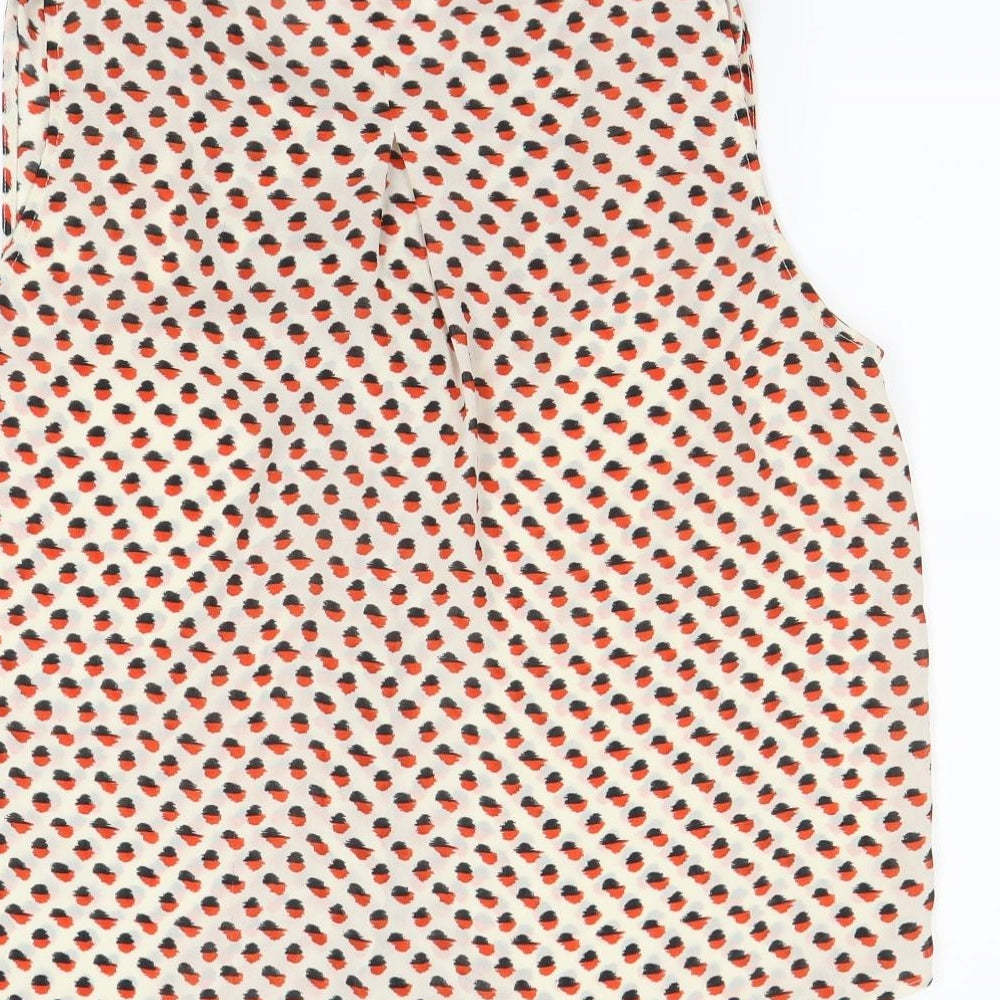 H&M  Womens Red Colourblock  Basic Blouse Size 6