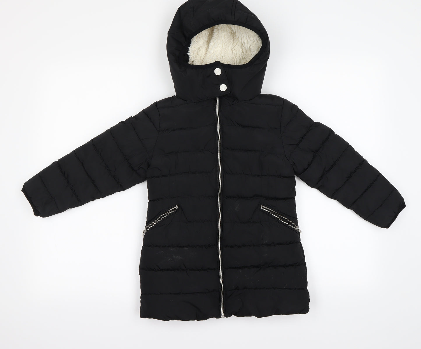 NEXT  Girls Black   Puffer Jacket Coat Size 5 Years