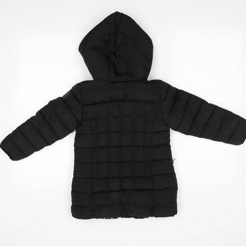 NEXT  Girls Black   Puffer Jacket Coat Size 5 Years