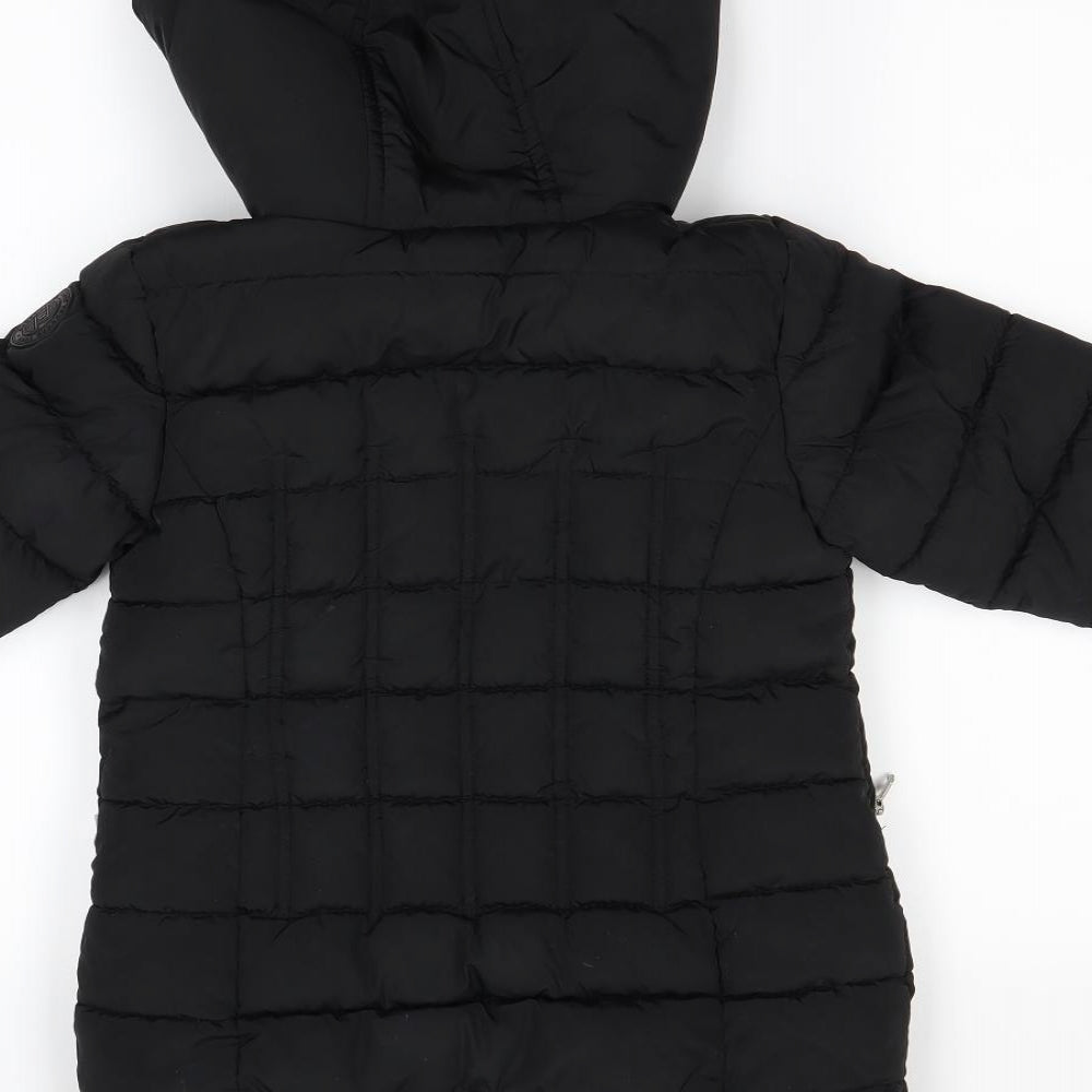 NEXT  Girls Black   Puffer Jacket Coat Size 5 Years