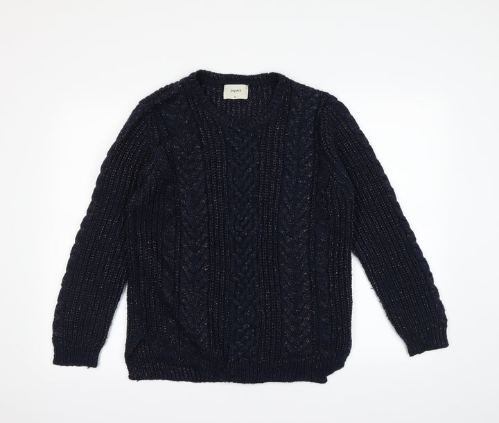 Papaya Womens Blue Pullover Jumper Size M