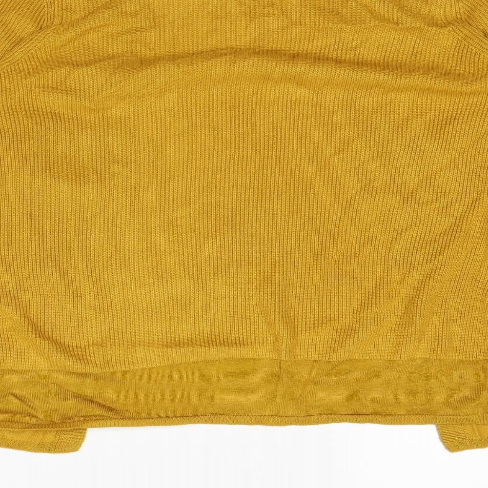 M&S  Womens Yellow   Cardigan Jumper Size 10