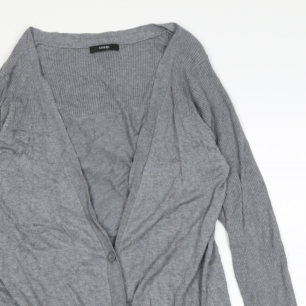 George  Womens Grey   Cardigan Jumper Size 20