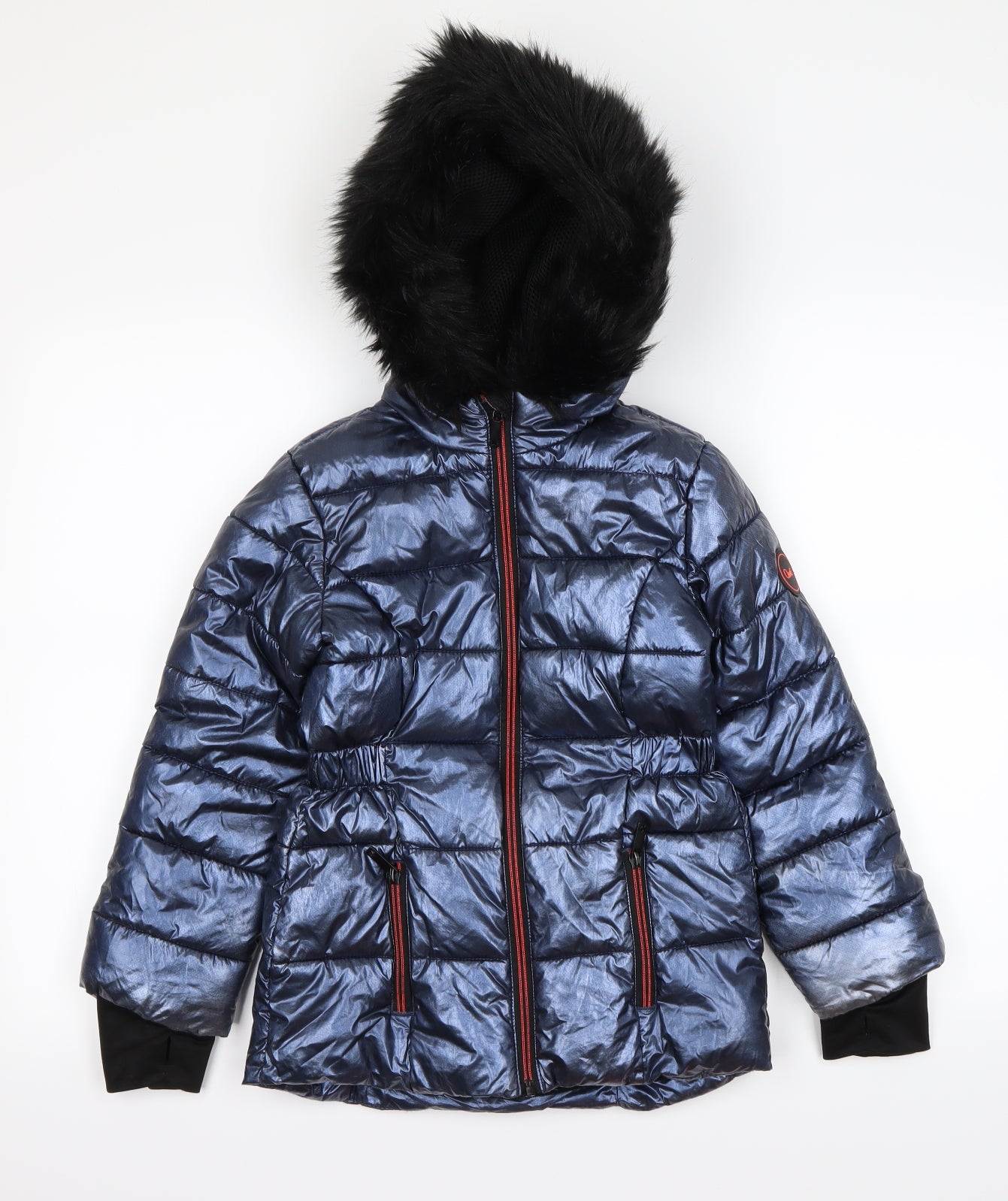 On me Girls Blue   Basic Coat Coat Size 7-8 Years