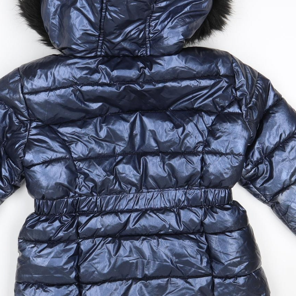 On me Girls Blue   Basic Coat Coat Size 7-8 Years