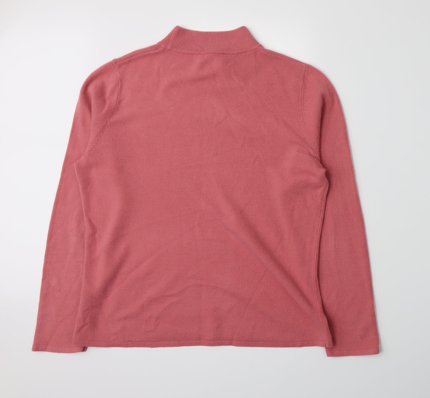 Bonmarché Womens Pink  Knit Pullover Jumper Size XL