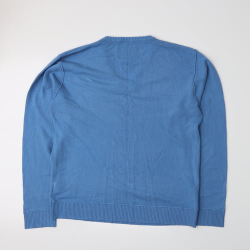 Preworn Mens Blue  Knit Pullover Jumper Size L