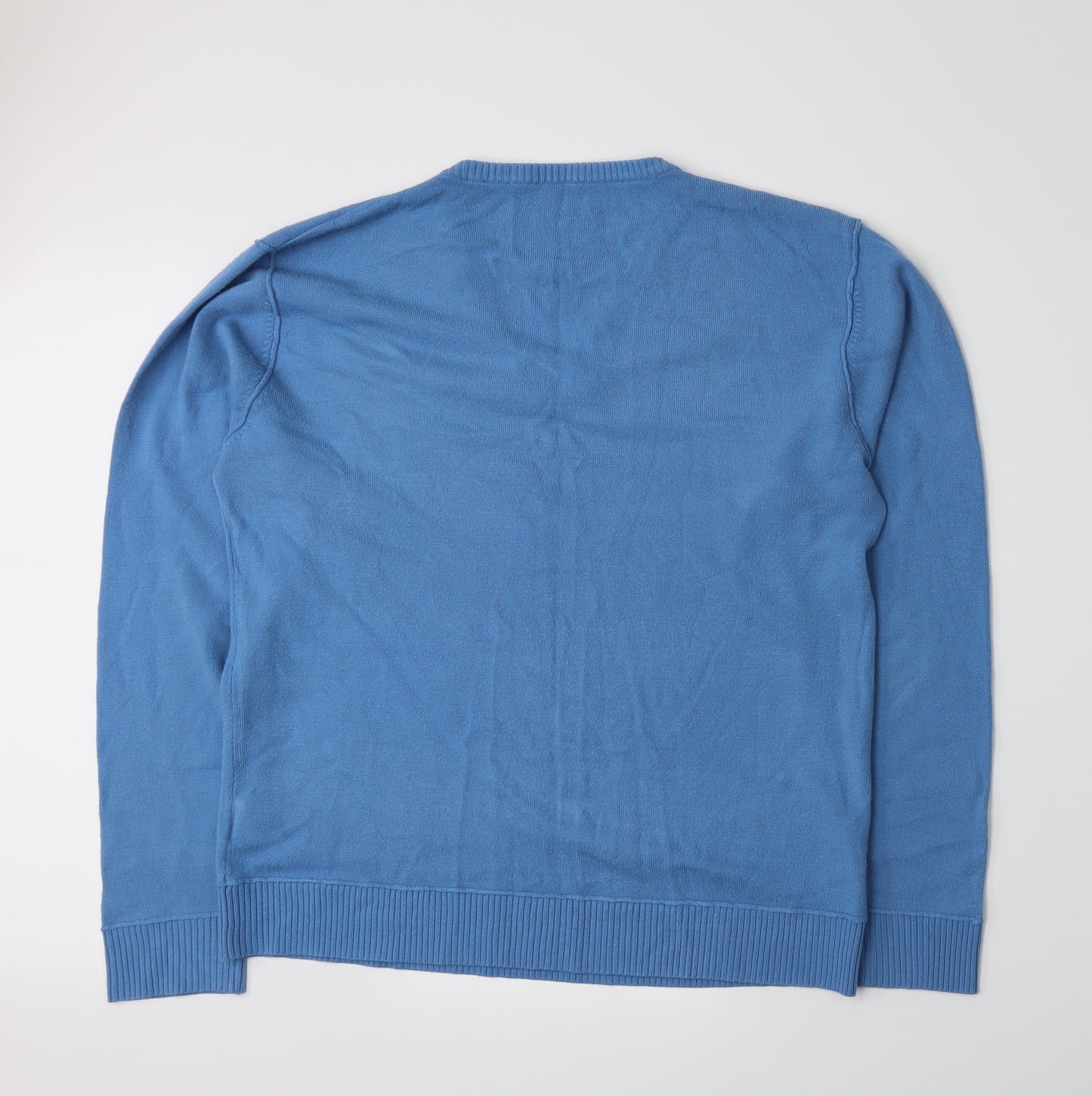 Preworn Mens Blue  Knit Pullover Jumper Size L
