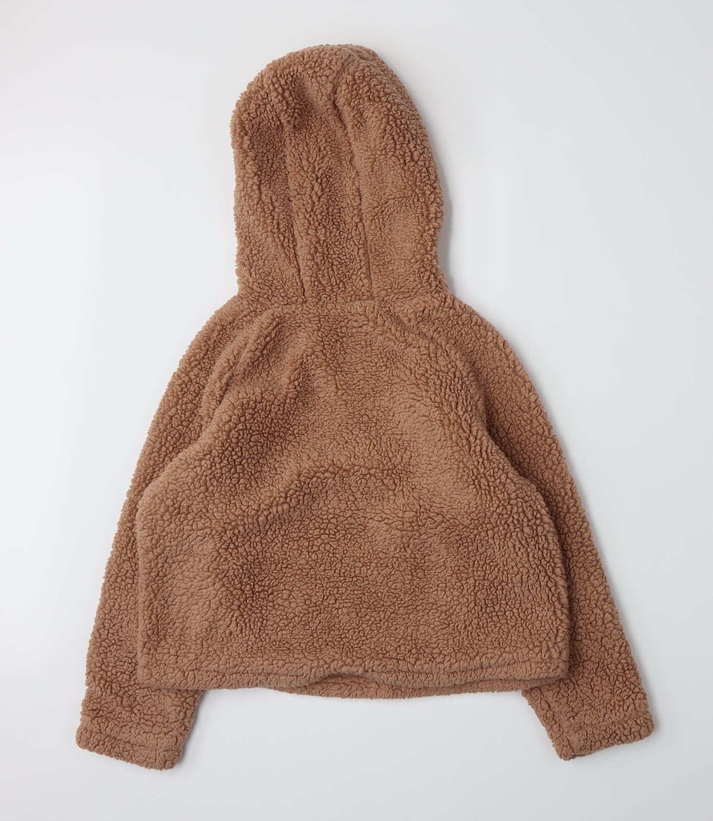 NEXT Girls Brown  Fleece Pullover Hoodie Size 10 Years