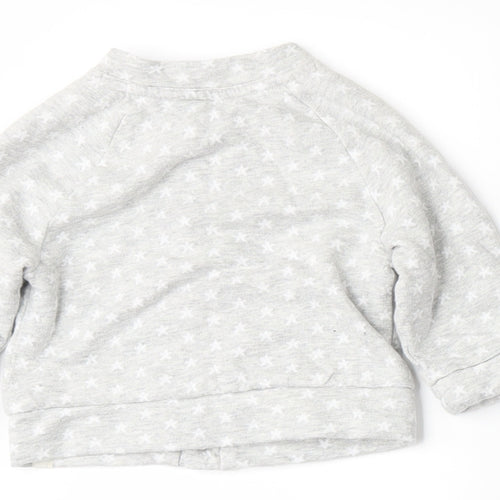 Mothercare Girls Grey   Jacket  Size 3-6 Months