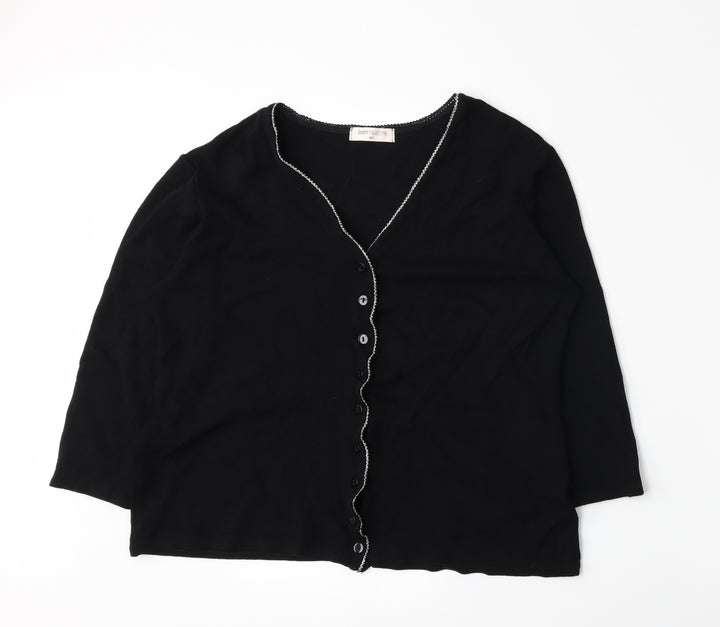 Bonmarché Womens Black   Cardigan Jumper Size M