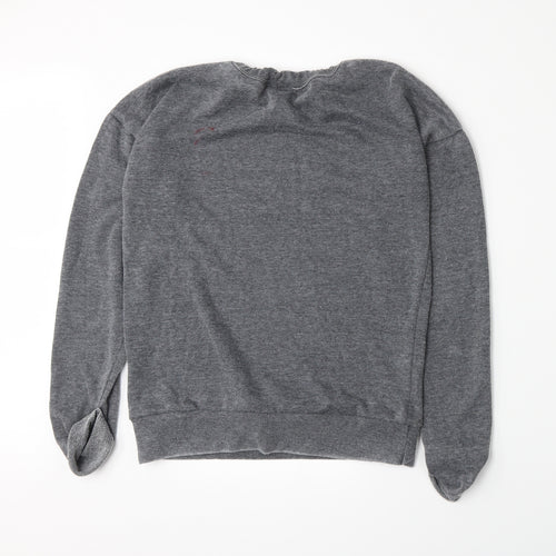New Look Womens Grey  Jacquard Pullover Sweatshirt Size 8
