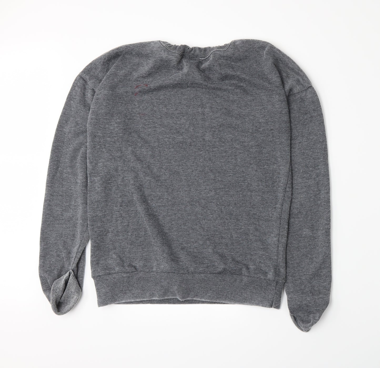 New Look Womens Grey  Jacquard Pullover Sweatshirt Size 8