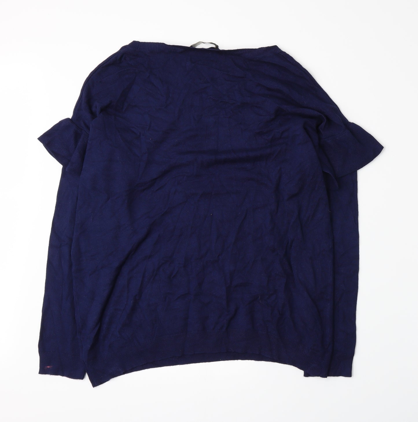 George Womens Blue  Knit Pullover Jumper Size 14