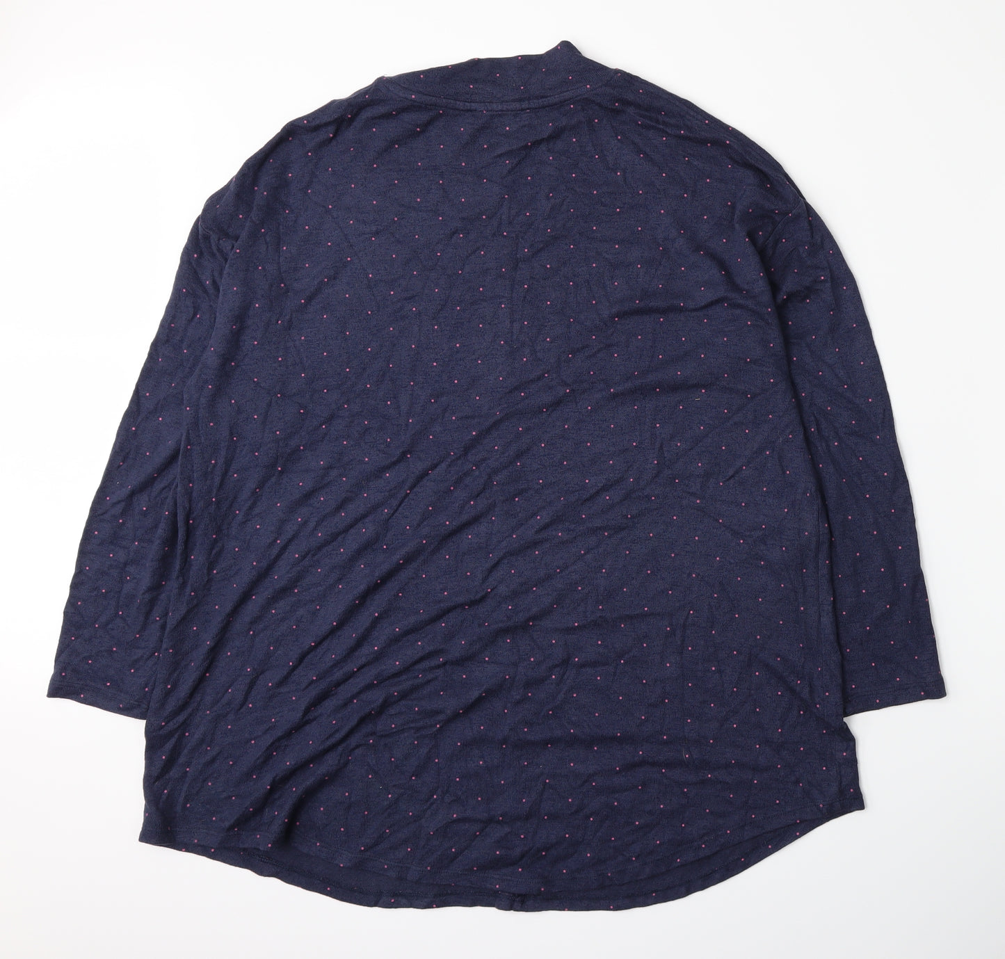Marks and Spencer Womens Black Polka Dot  Basic T-Shirt Size 18