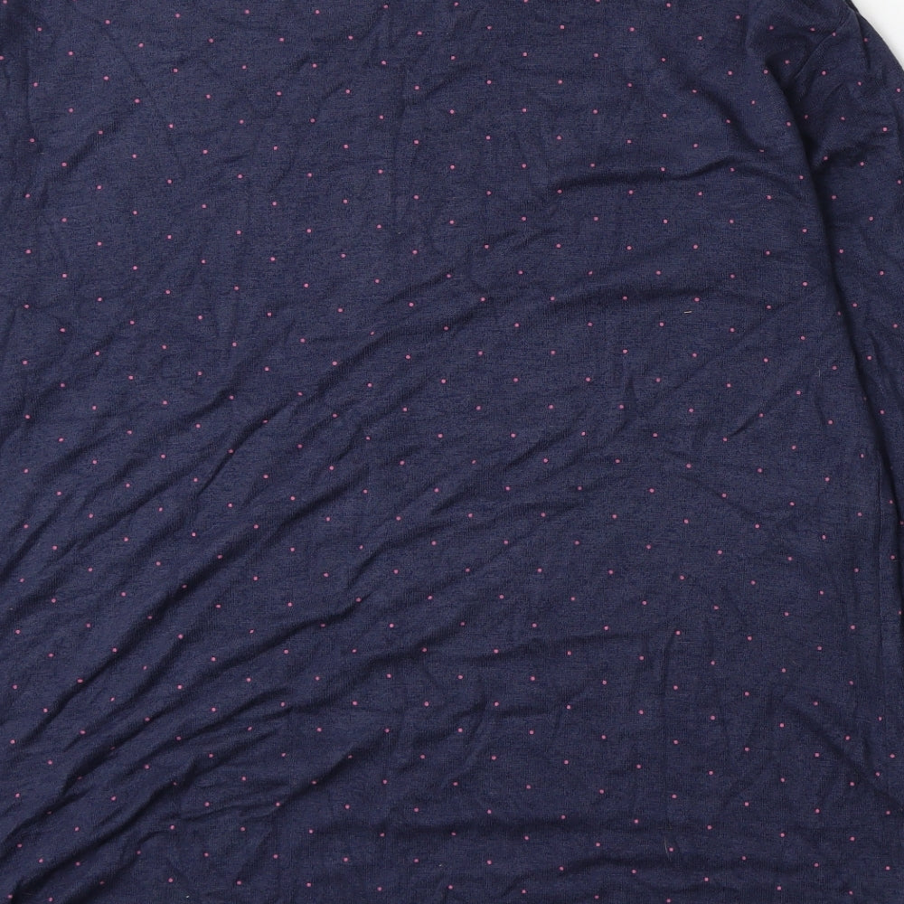 Marks and Spencer Womens Black Polka Dot  Basic T-Shirt Size 18