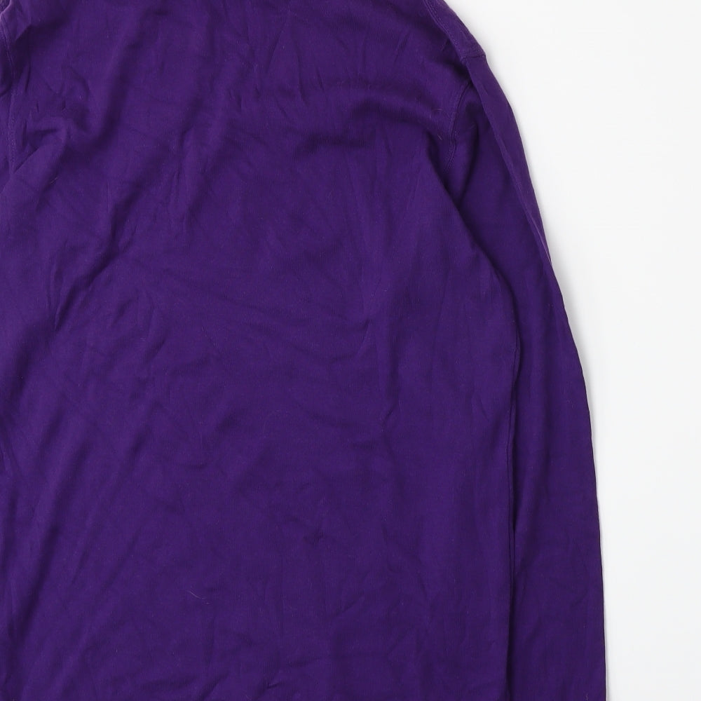Cotton Traders Mens Purple  Jersey Pullover Jumper Size XL