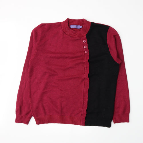 Autonomy Womens Pink  Knit Pullover Jumper Size S