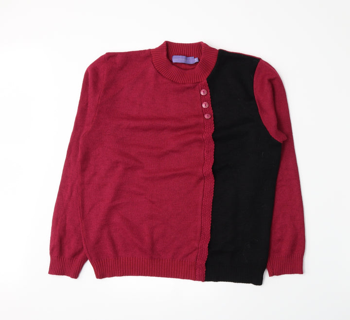 Autonomy Womens Pink  Knit Pullover Jumper Size S