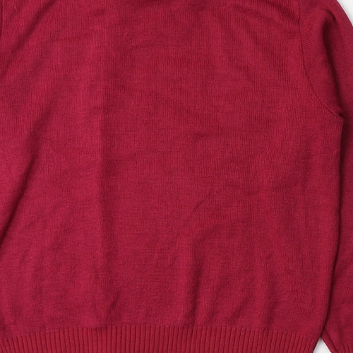 Autonomy Womens Pink  Knit Pullover Jumper Size S