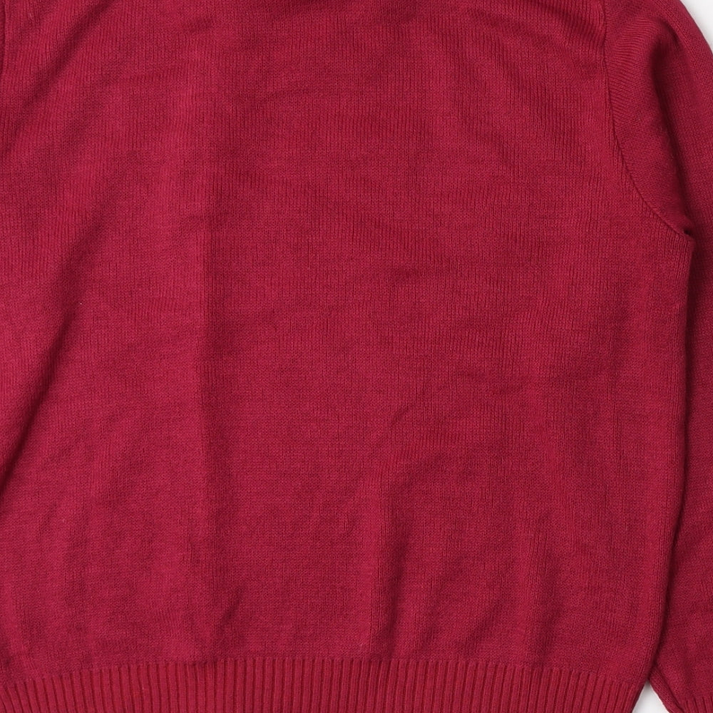 Autonomy Womens Pink  Knit Pullover Jumper Size S