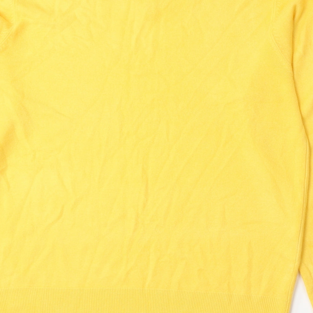 Blue Harbour Mens Yellow  Knit Pullover Jumper Size M