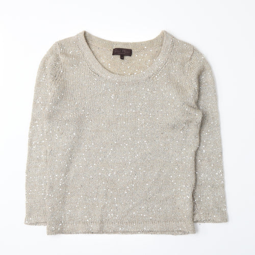 Great Plains Womens Beige  Knit Pullover Jumper Size M