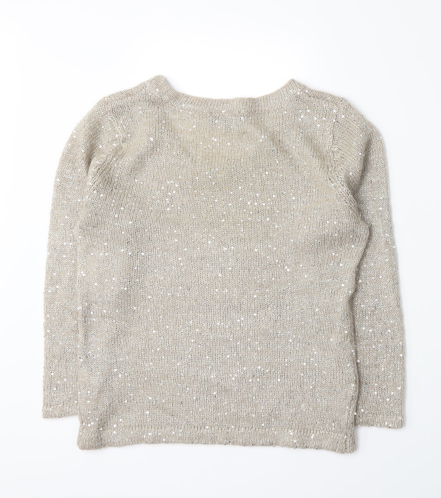 Great Plains Womens Beige  Knit Pullover Jumper Size M