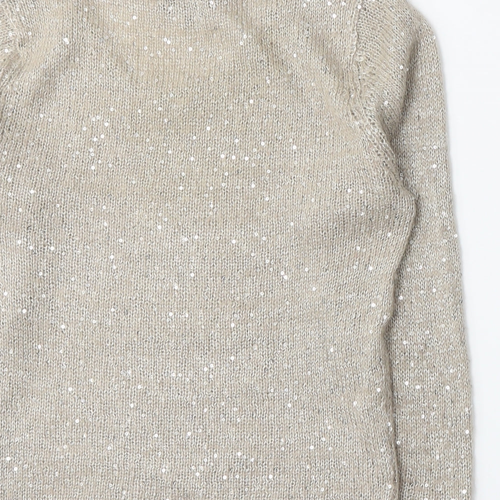 Great Plains Womens Beige  Knit Pullover Jumper Size M