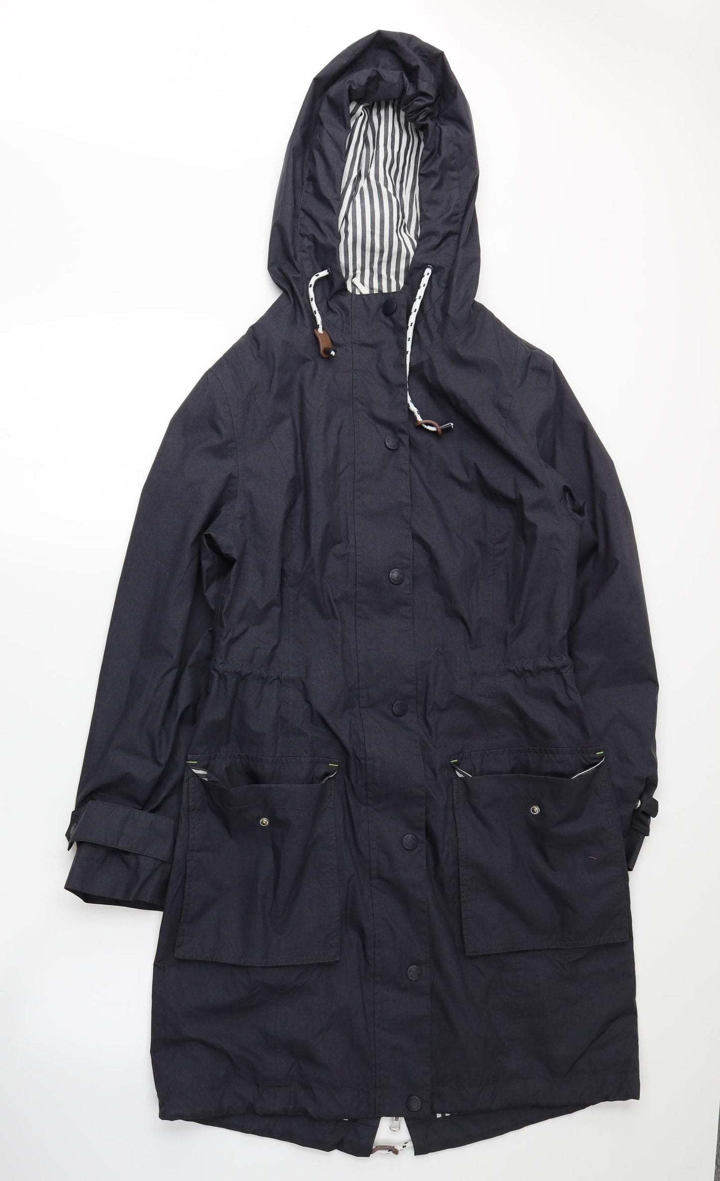 Per Una Womens Grey   Rain Coat Coat Size 8