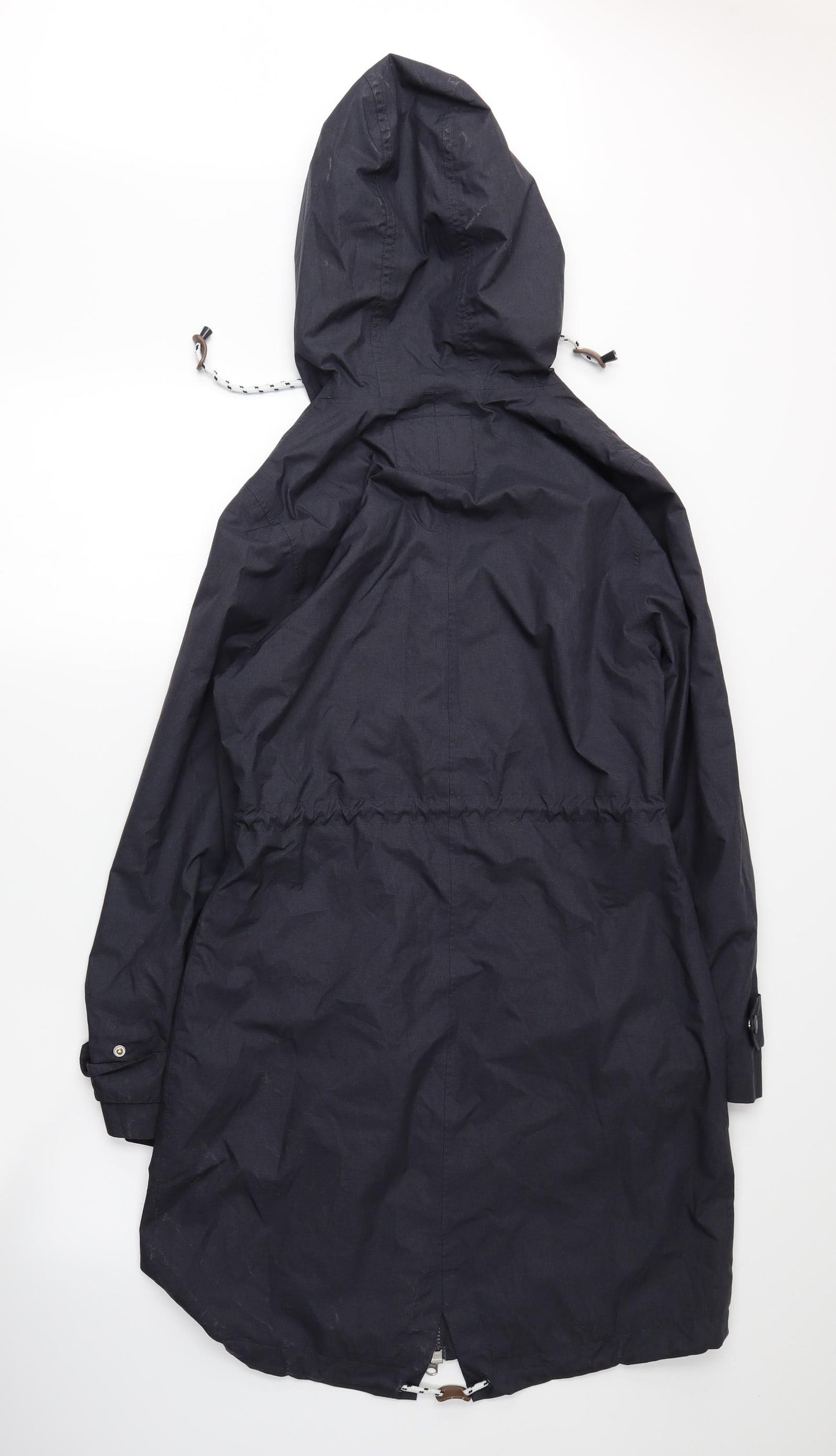 Per Una Womens Grey   Rain Coat Coat Size 8
