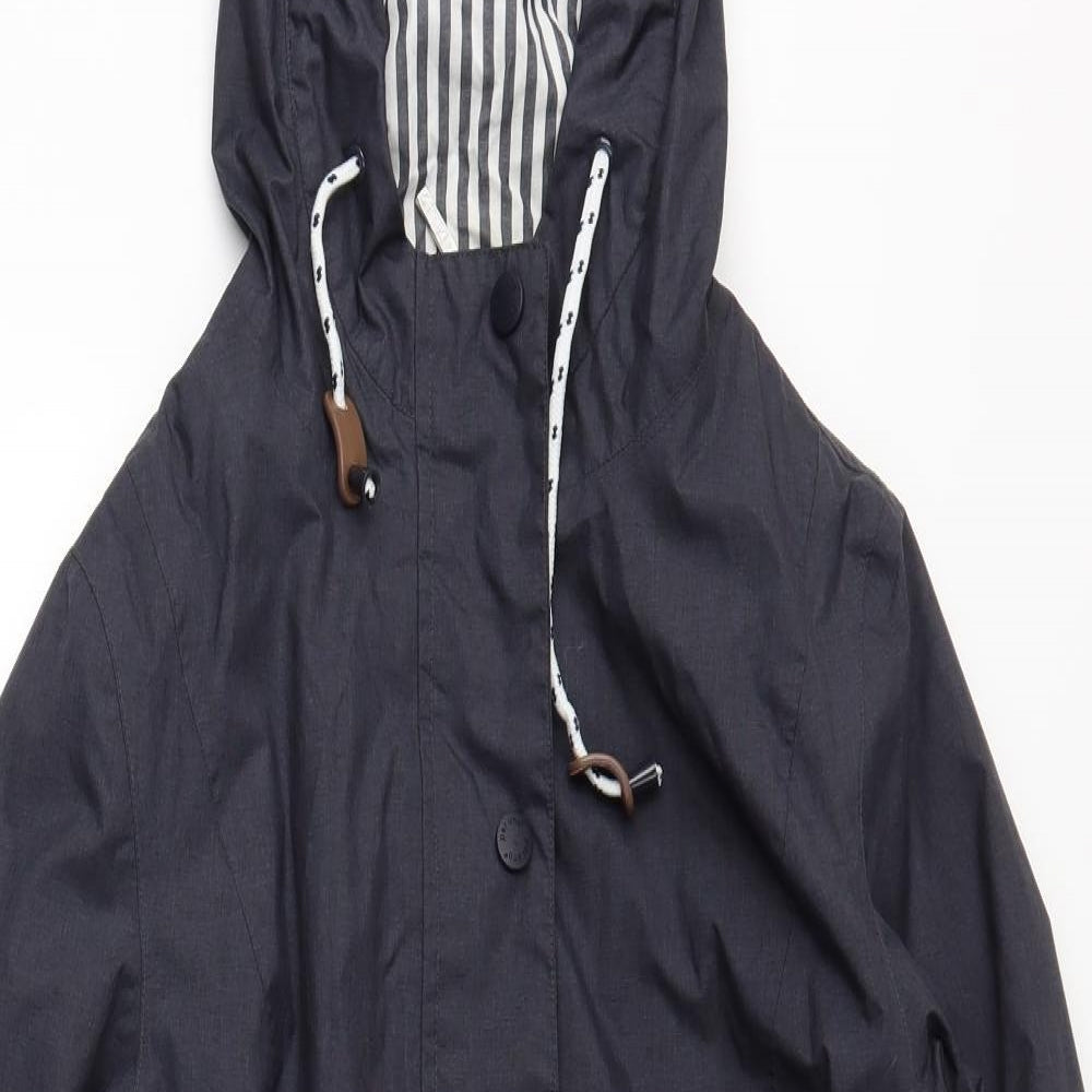 Per Una Womens Grey   Rain Coat Coat Size 8