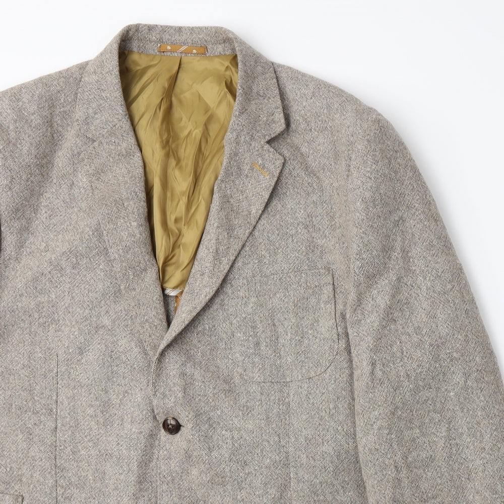 Jeff Banks Mens Beige   Jacket Suit Jacket Size XL