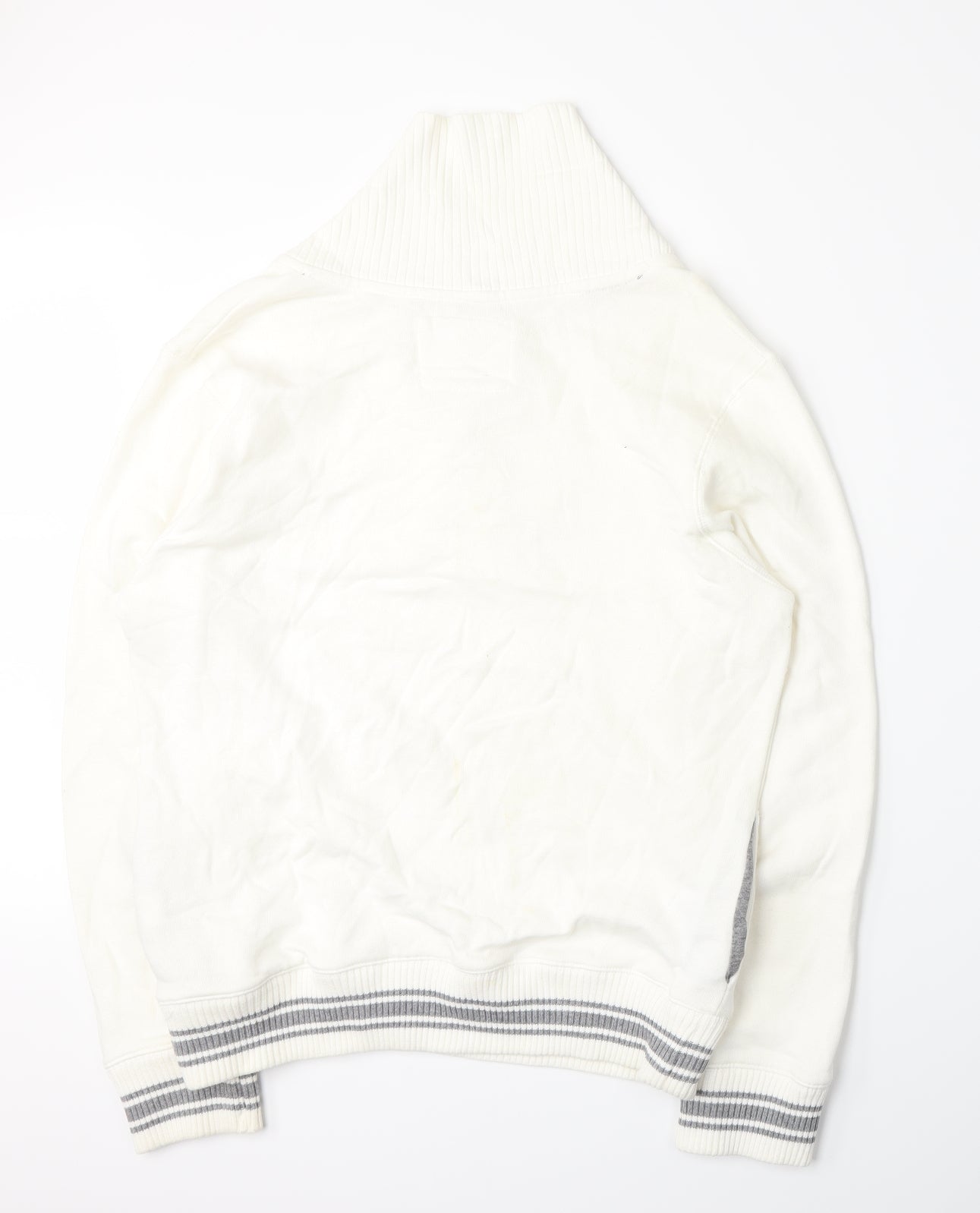 Cedar Wood State Womens White  Jersey Pullover Sweatshirt Size L