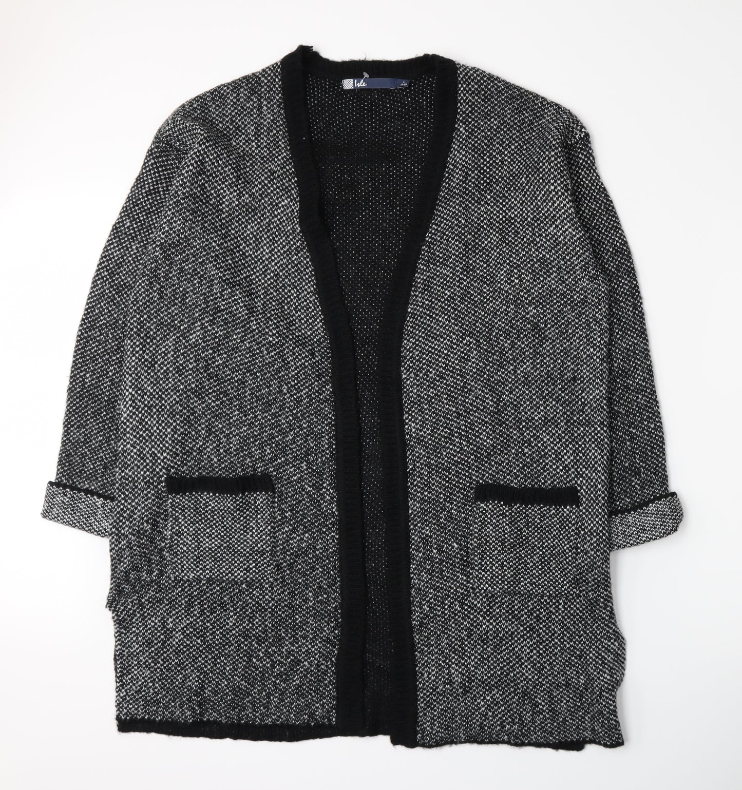 EWM Womens Grey  Knit Cardigan Jumper Size L