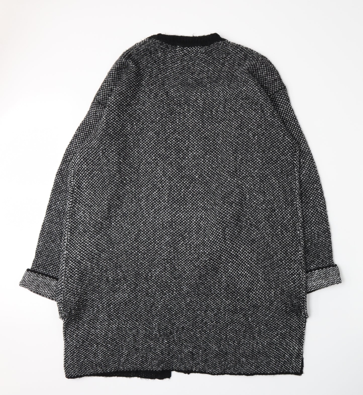 EWM Womens Grey  Knit Cardigan Jumper Size L