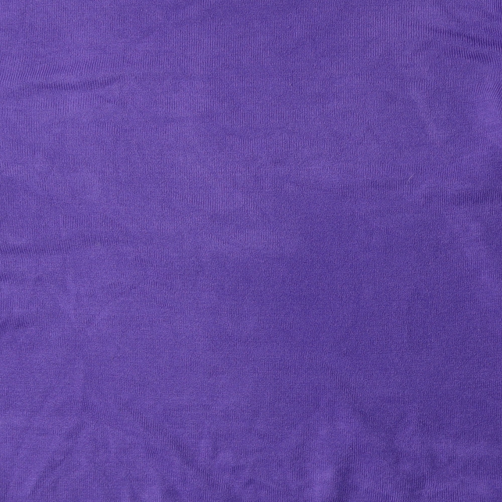 BM Womens Purple  Knit Pullover Jumper Size XL