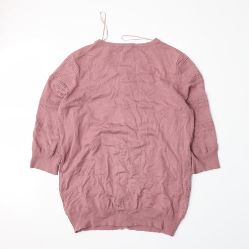 TU Womens Pink   Cardigan Jumper Size 14
